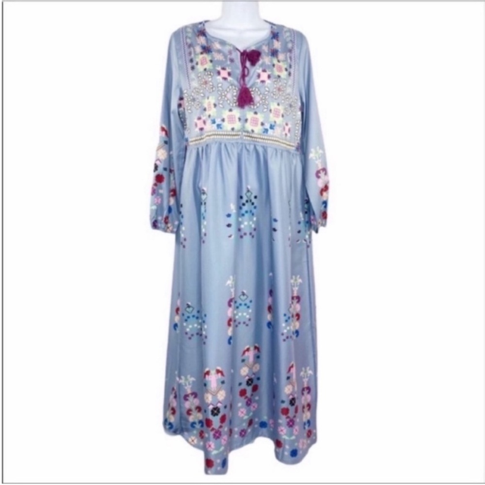 MAROTHS floral long sleeve maxi dress NEW